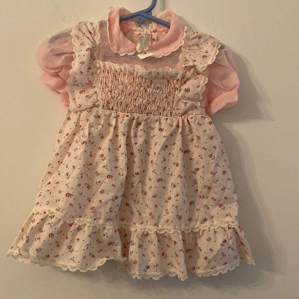 Vintage toddle time JCPenney pink dress size 2t